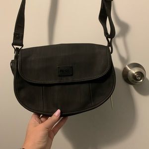 Diesel black messenger bag